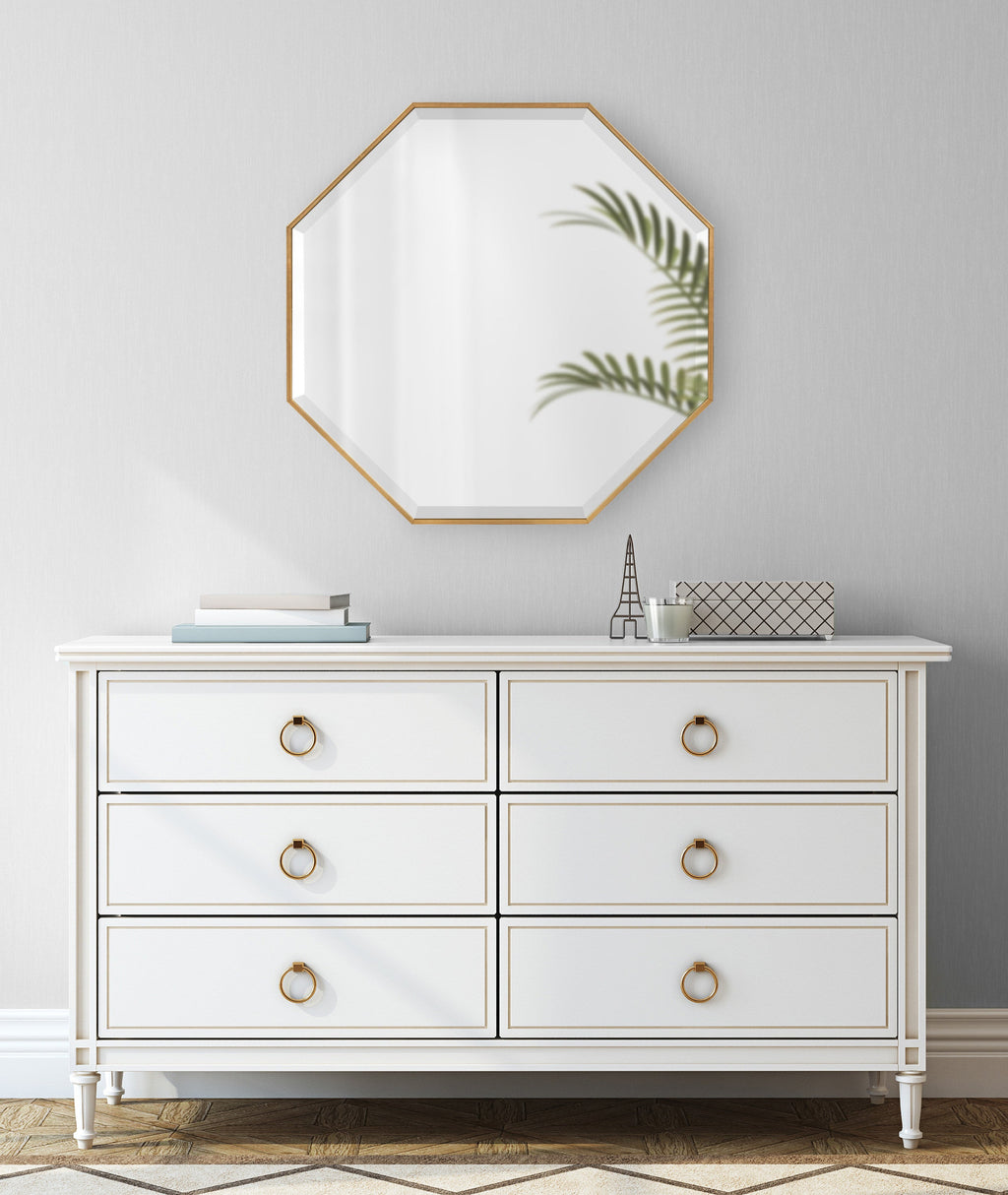 Framed Octagon Wall Mirror