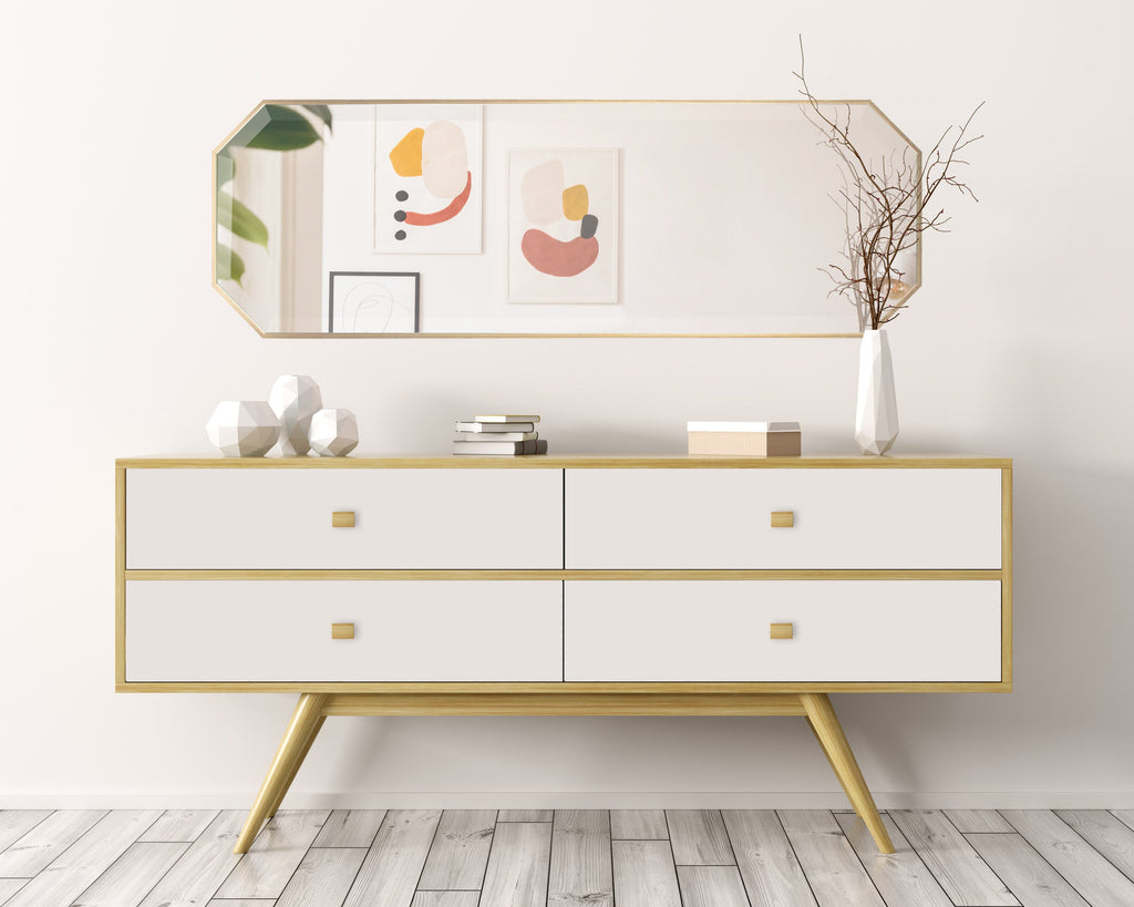 Octagon Framed Wall Mirror