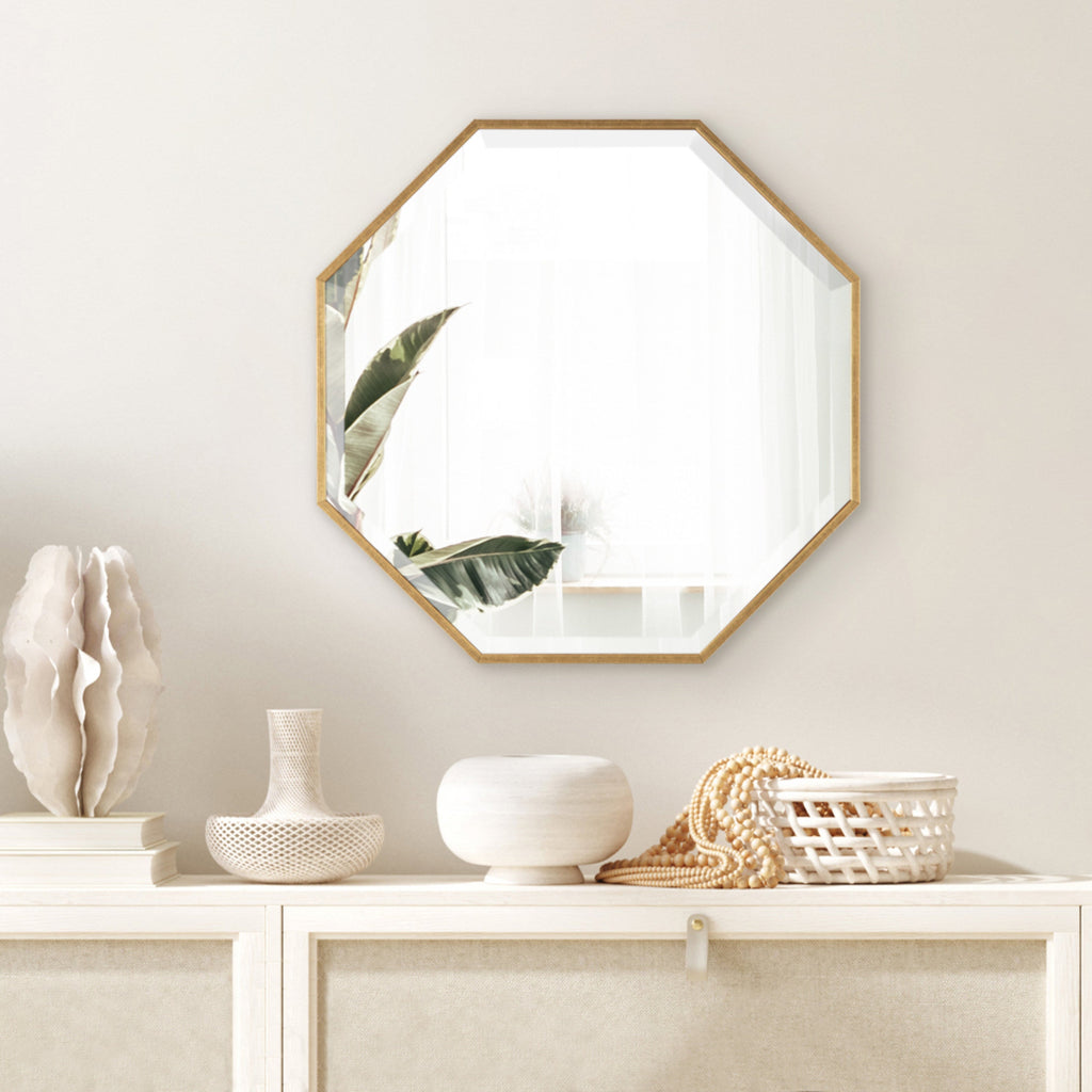 Framed Octagon Wall Mirror