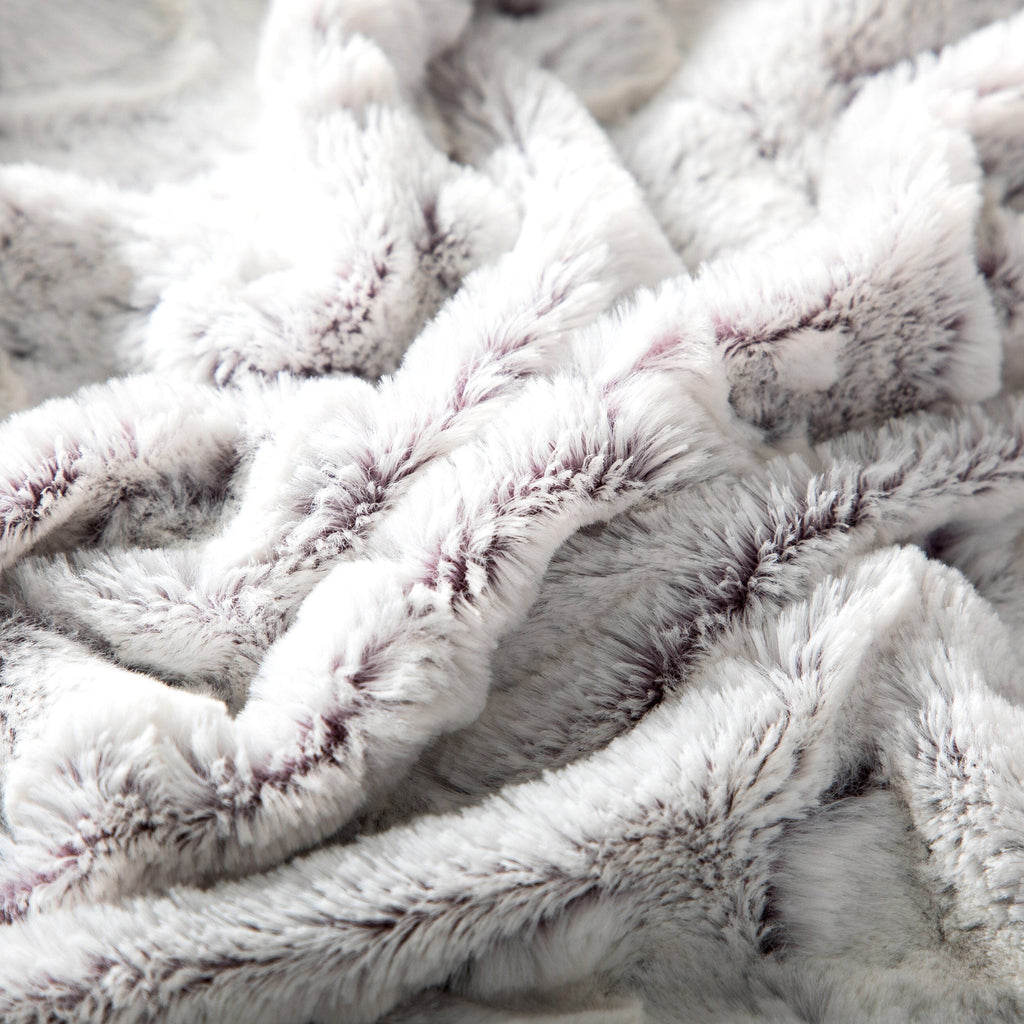 Milky White Faux Fur Sherpa Throw Blanket