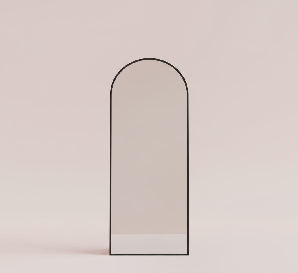 Full-Length Arched Floor Mirror