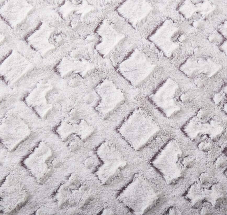 Milky White Faux Fur Sherpa Throw Blanket