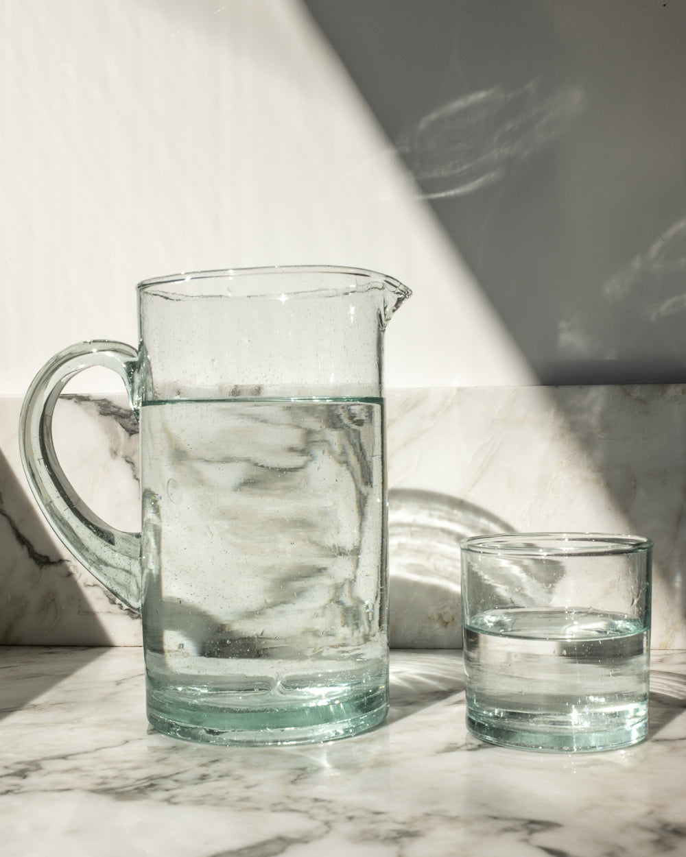 Recycled Glass Pitcher