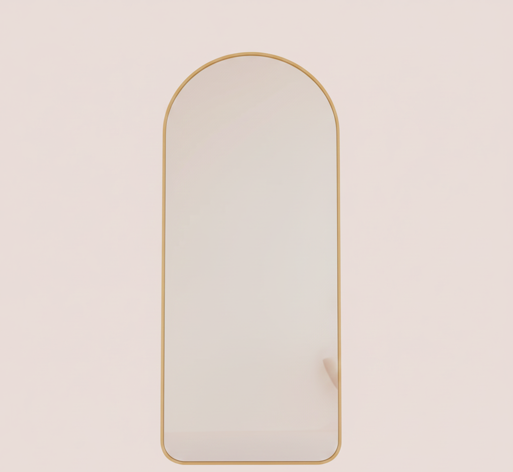 Full-Length Arched Floor Mirror