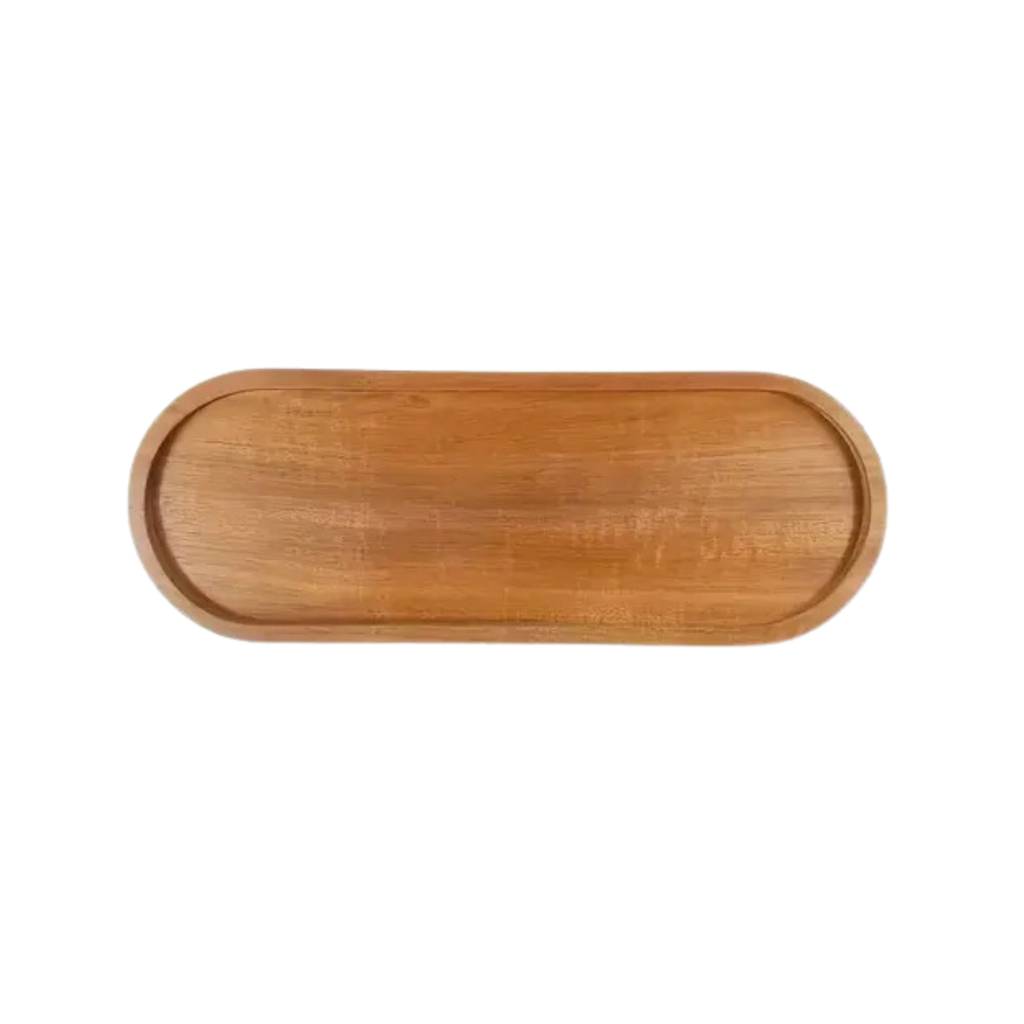Acacia Wood Oval Tray