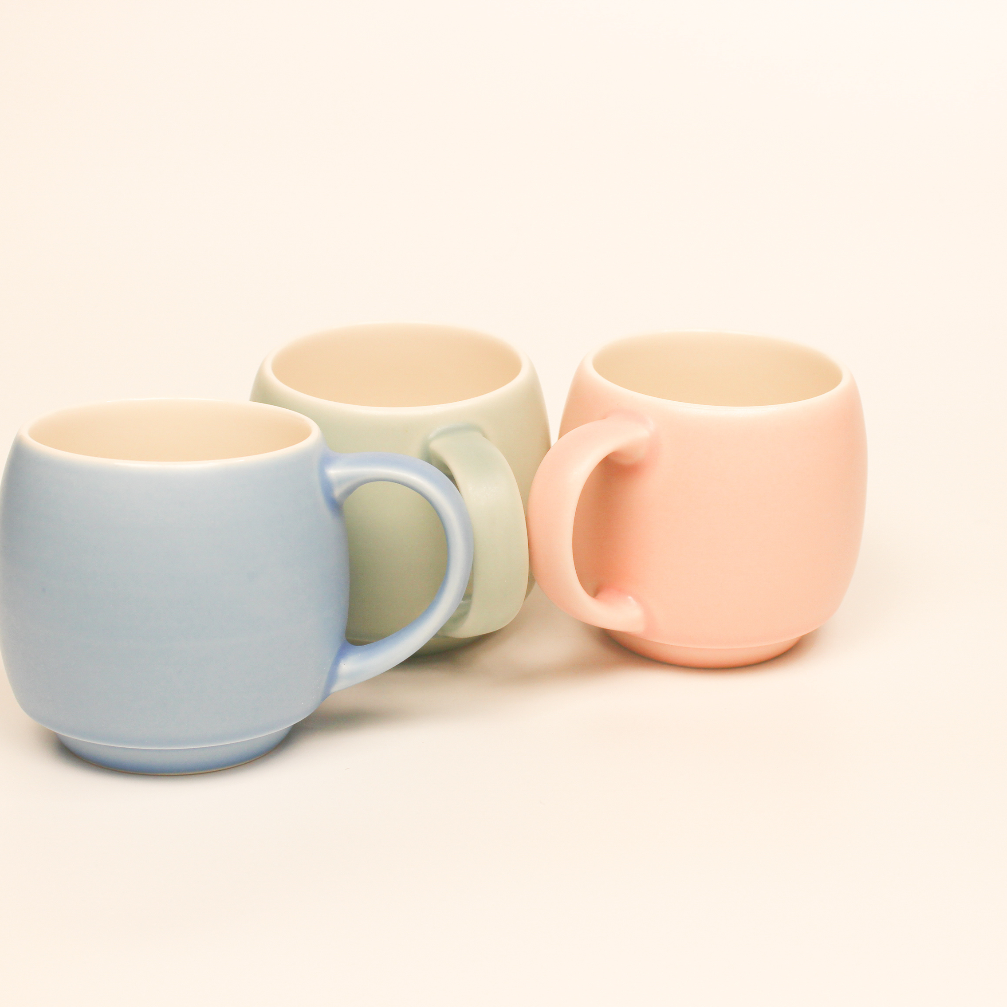 Barrel Stacking Mug - Matte Beige