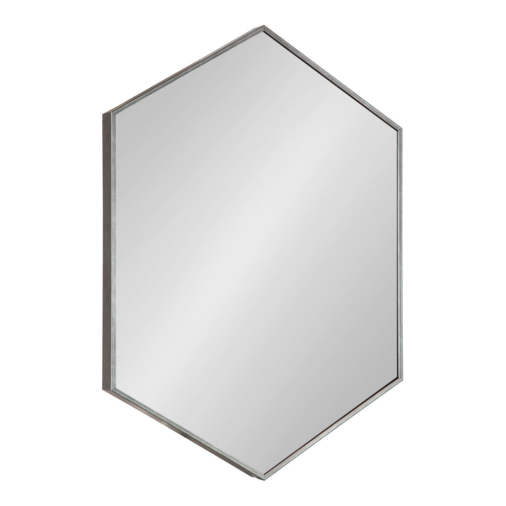 Framed Hexagon Wall Mirror