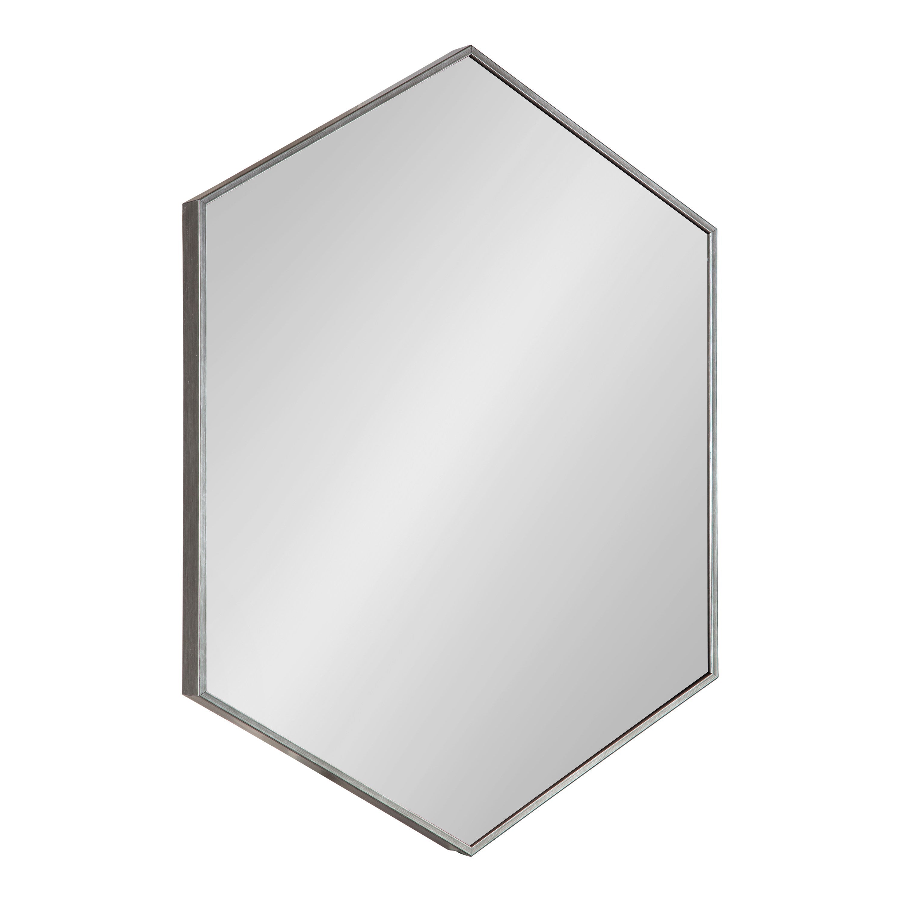 Framed Hexagon Wall Mirror