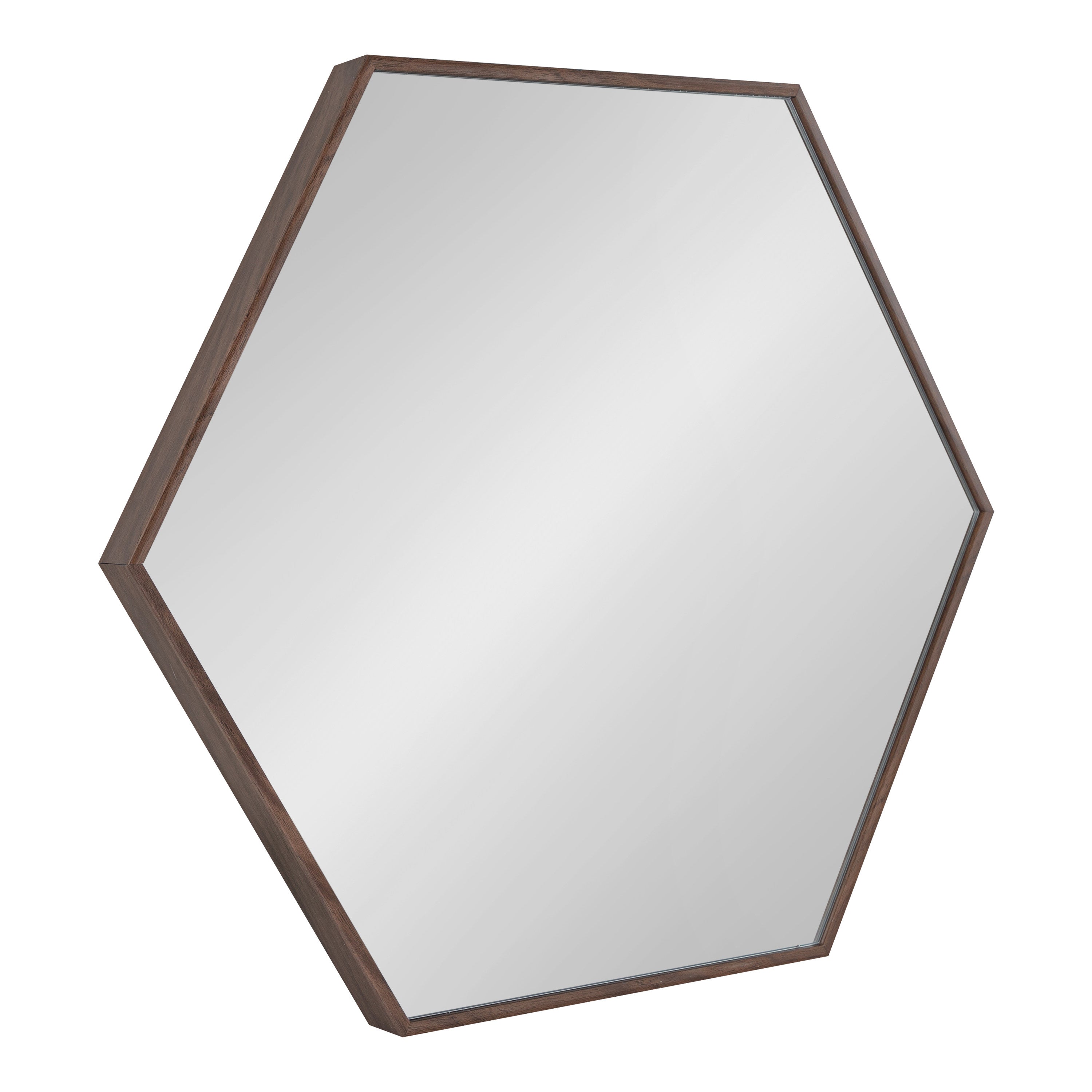 Framed Hexagon Wall Mirror