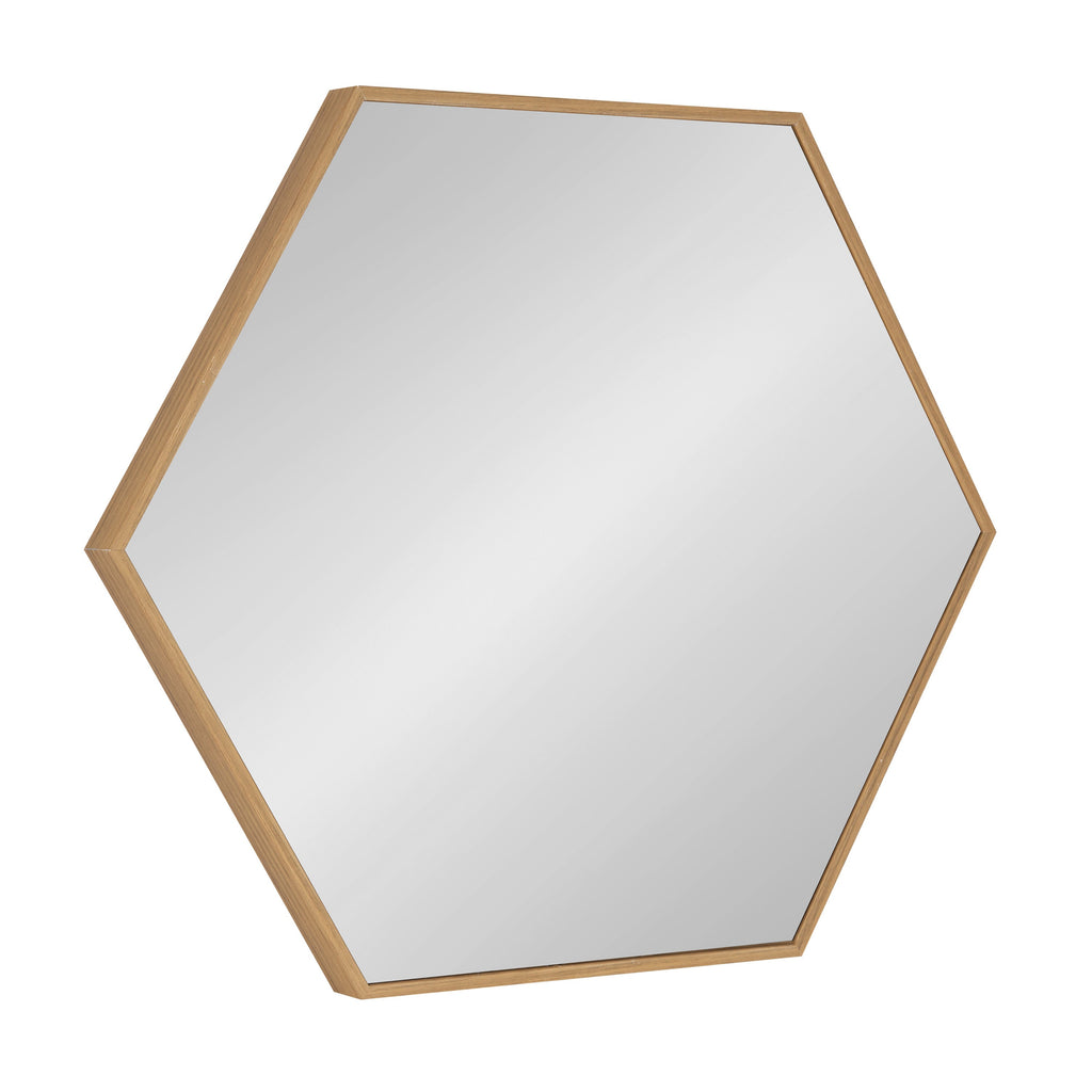 Framed Hexagon Wall Mirror