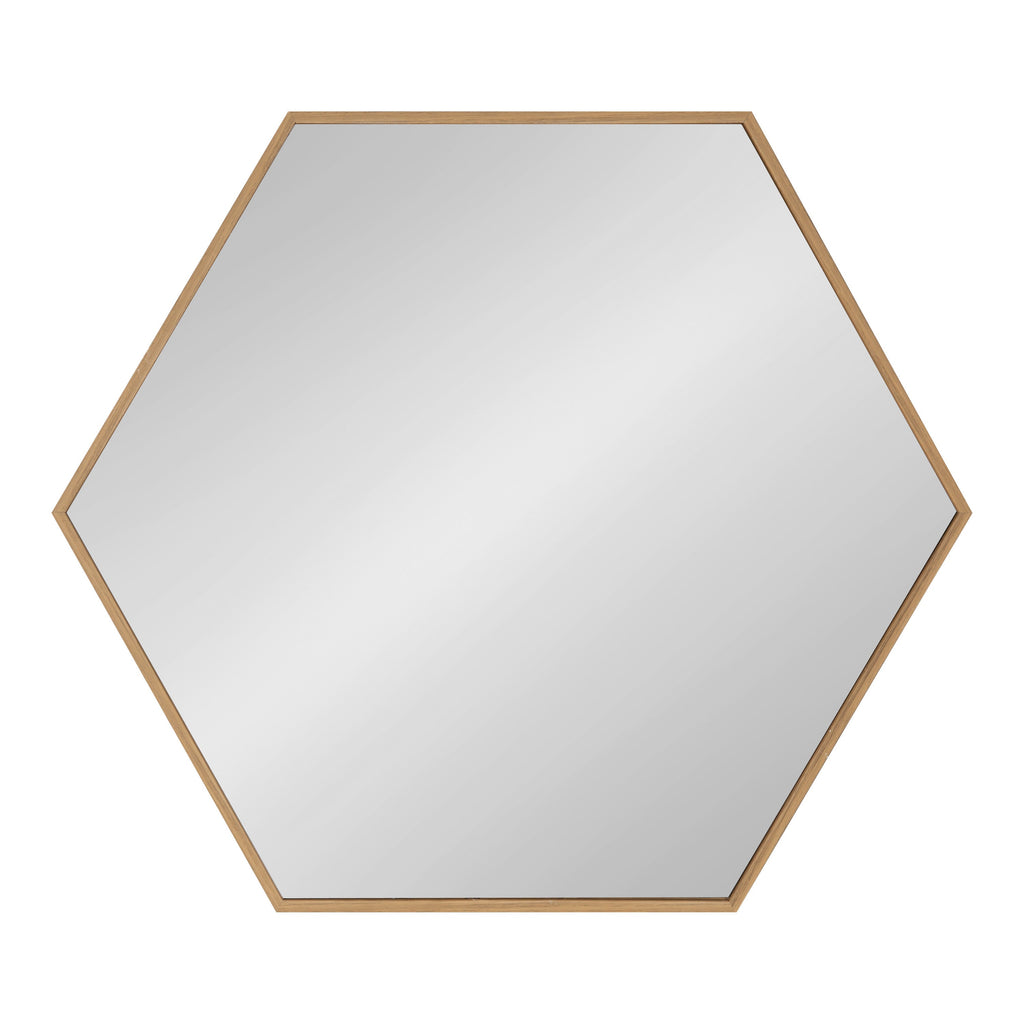 Framed Hexagon Wall Mirror