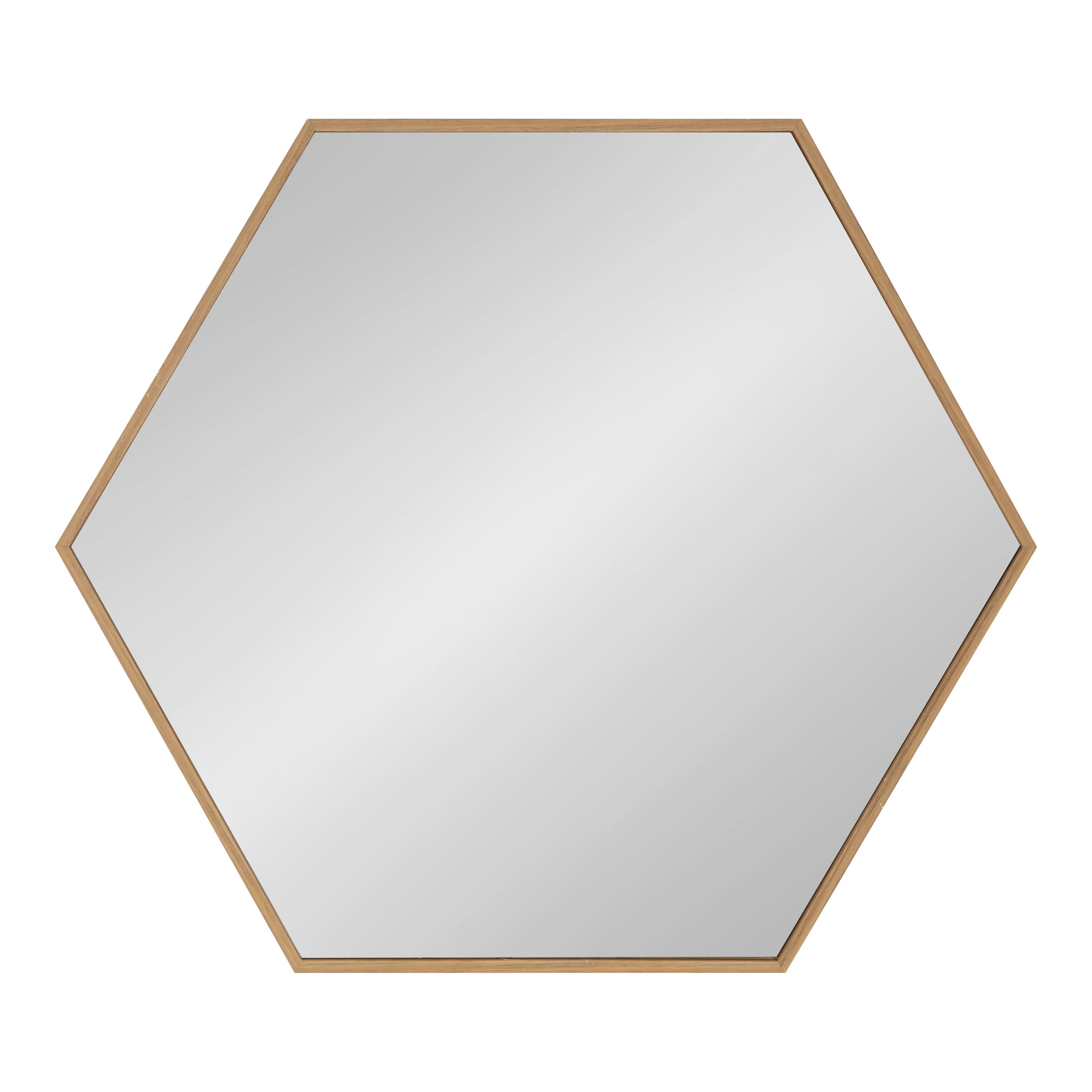 Framed Hexagon Wall Mirror