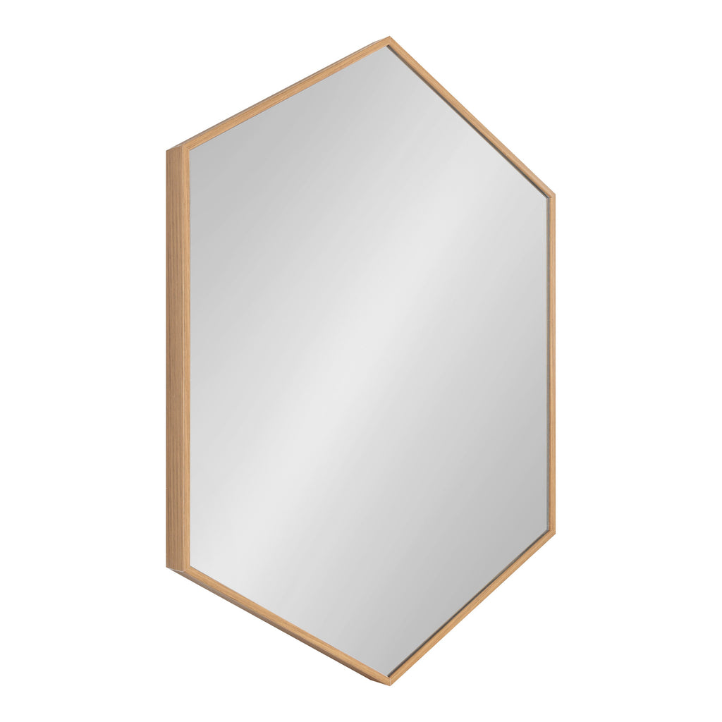 Framed Hexagon Wall Mirror