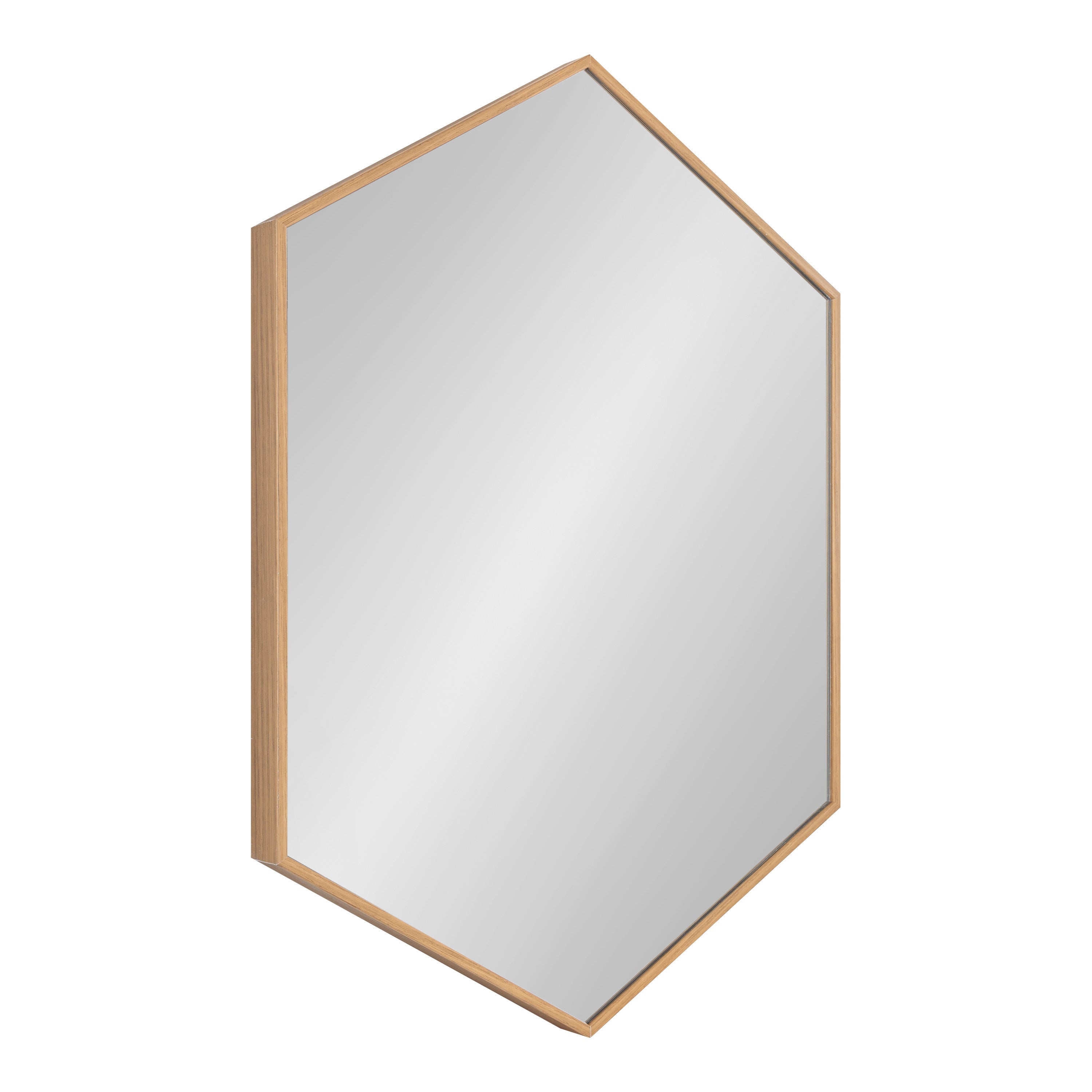 Framed Hexagon Wall Mirror
