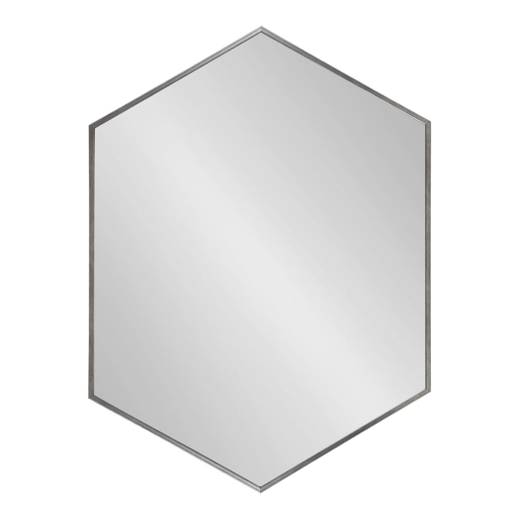 Framed Hexagon Wall Mirror