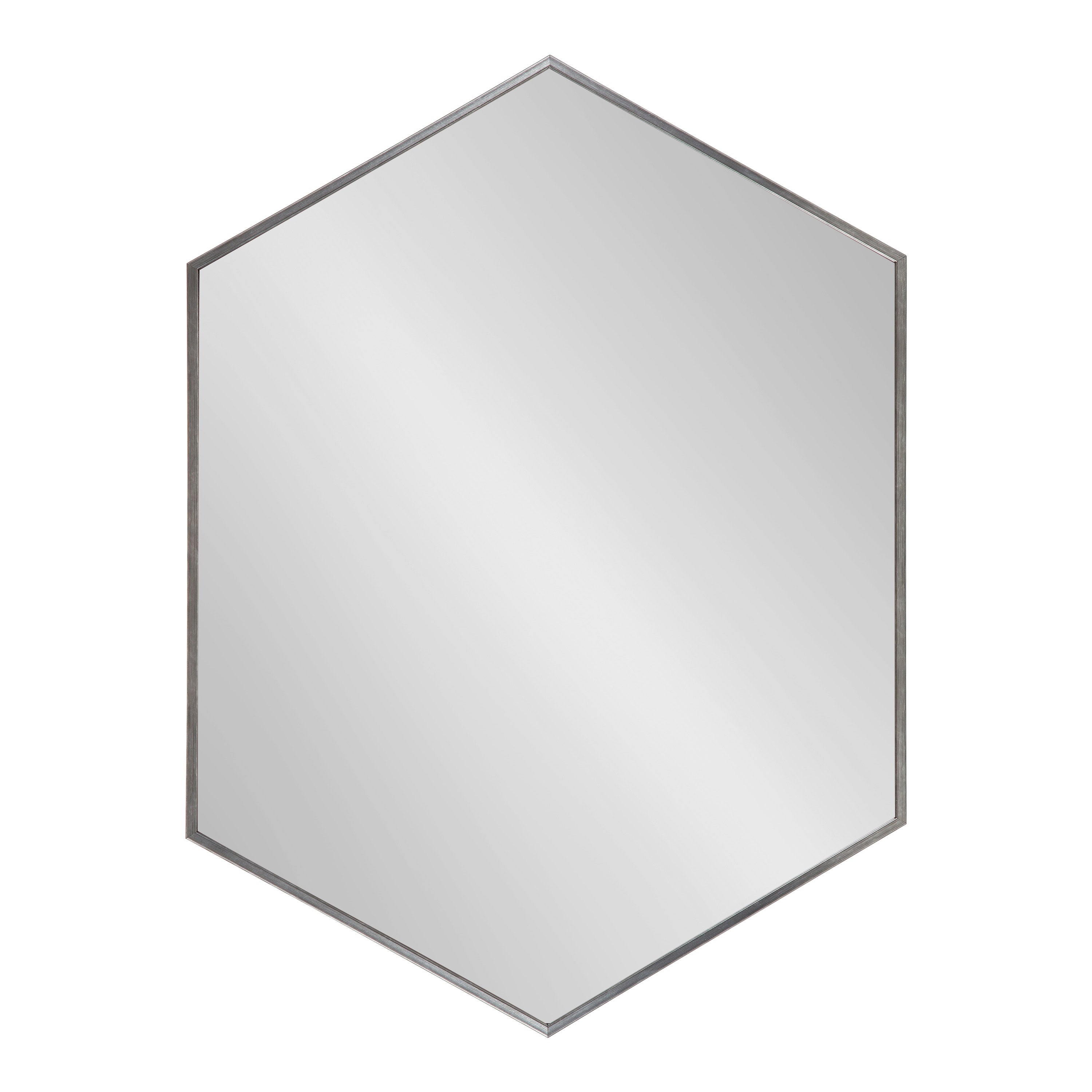 Framed Hexagon Wall Mirror