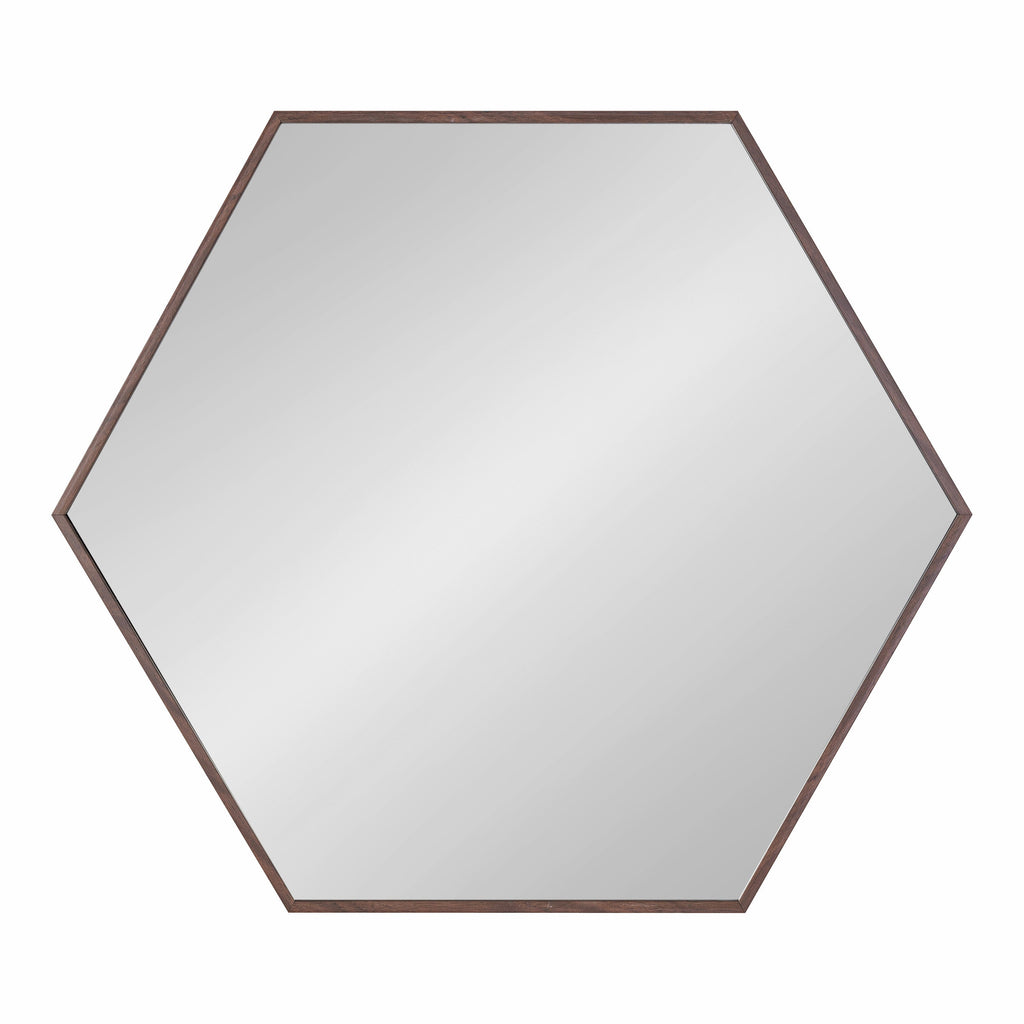 Framed Hexagon Wall Mirror