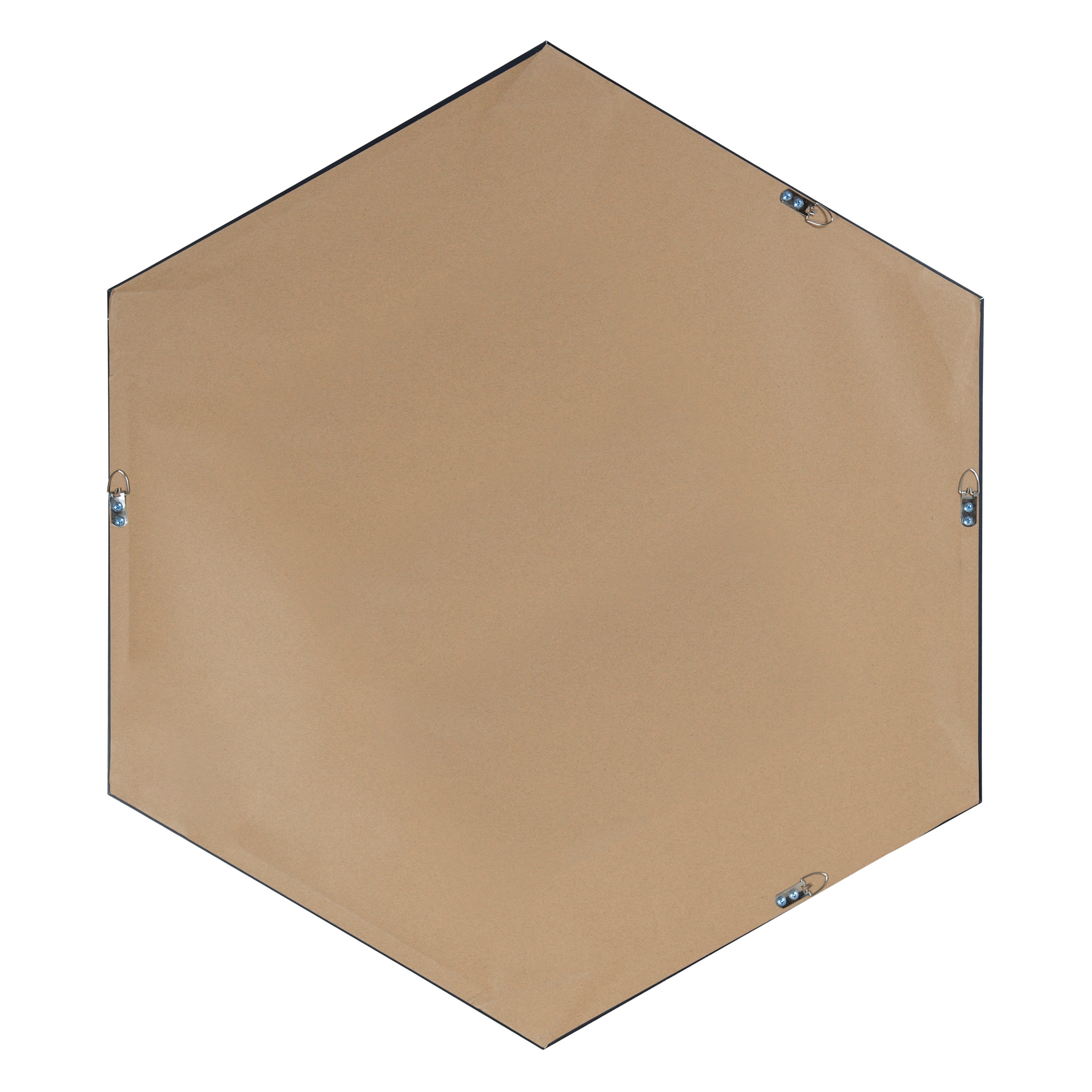 Framed Hexagon Wall Mirror