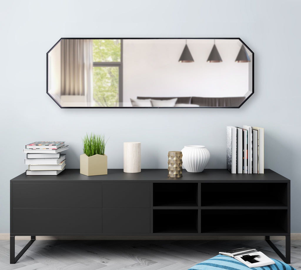 Octagon Framed Wall Mirror