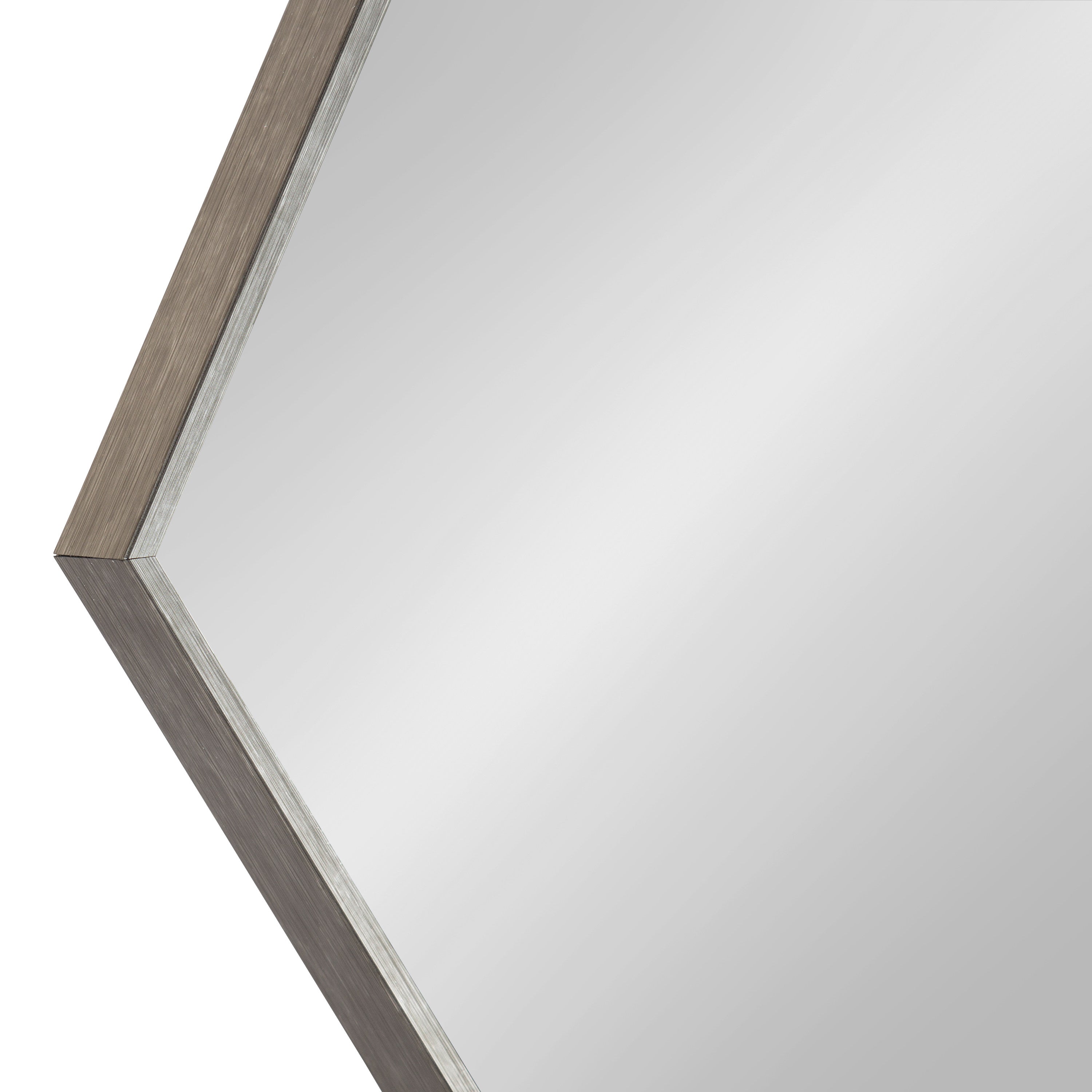 Framed Hexagon Wall Mirror